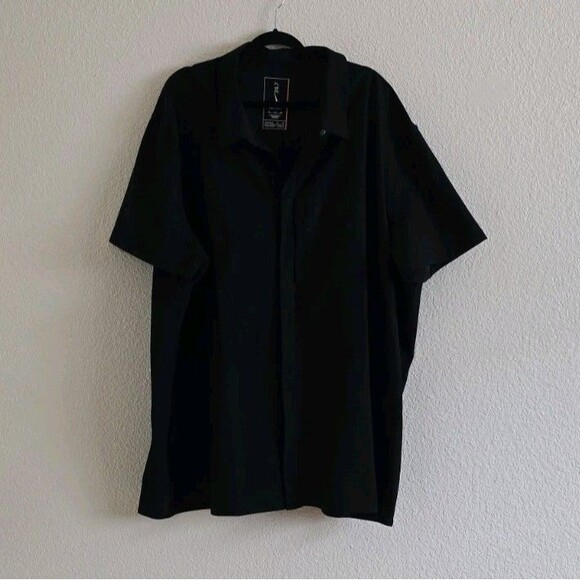 Nike 24.7 Perfect stretch Dri fit Techwear Gorp Snap Down Shirt Black Size 4XL - Picture 8 of 11